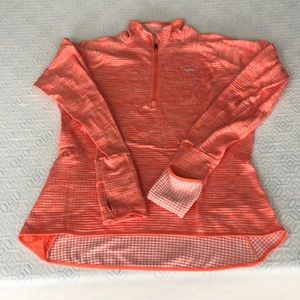 Nike Dri-fit half-zip top. Size medium. Orange
